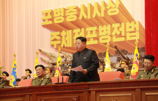 Le président nord-coréen Kim Jong-Un à Pyongyang début décembre 2015.