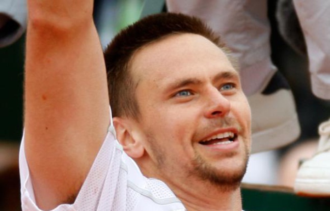 Le Suèdois Robin Soderling, le 31 mai 2009 à Roland-Garros. Le Suèdois Robin Soderling, le 31 mai 2009 à Roland-Garros.
