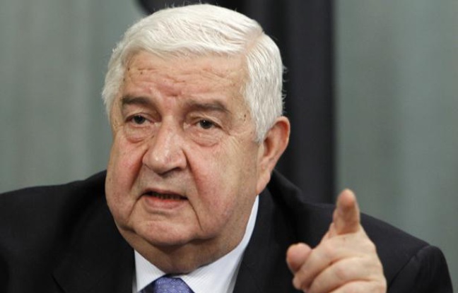 Le ministre syrien des Affaires étrangères, Walid al Moualem, le 10 avril 2012, à Moscou (Russie). Le ministre syrien des Affaires étrangères, Walid al Moualem, le 10 avril 2012, à Moscou (Russie).