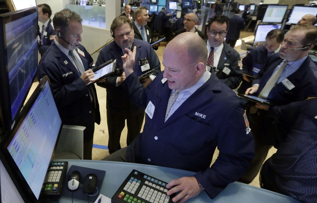 Illustration: des traders à Wall Street. Illustration: des traders à Wall Street.