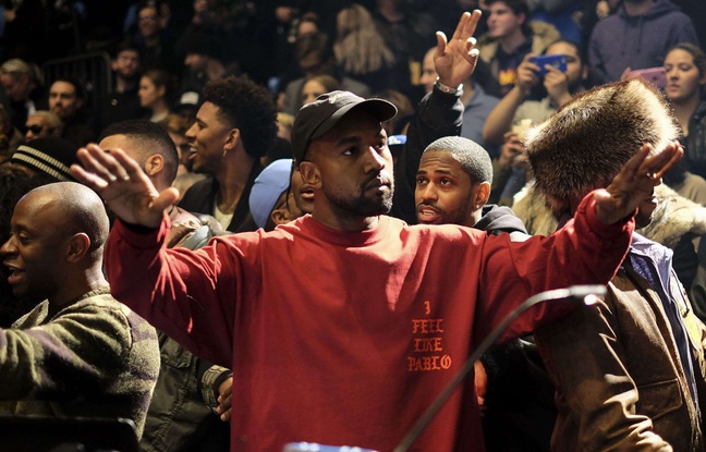 Kanye West lors de l'ouverture de la Fashion Week à New York le 11 février 2016 Kanye West lors de l'ouverture de la Fashion Week à New York le 11 février 2016