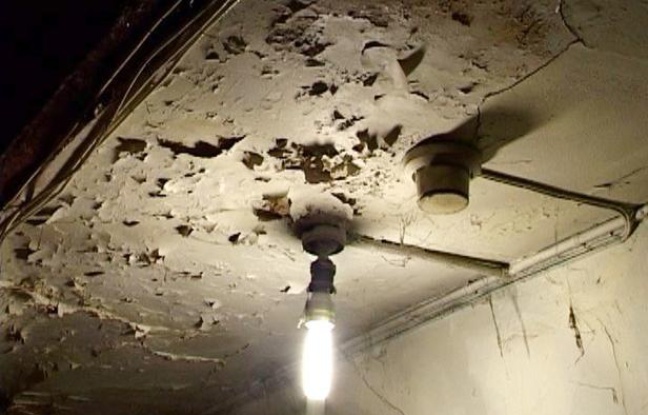 Un logement insalubre. Un logement insalubre.