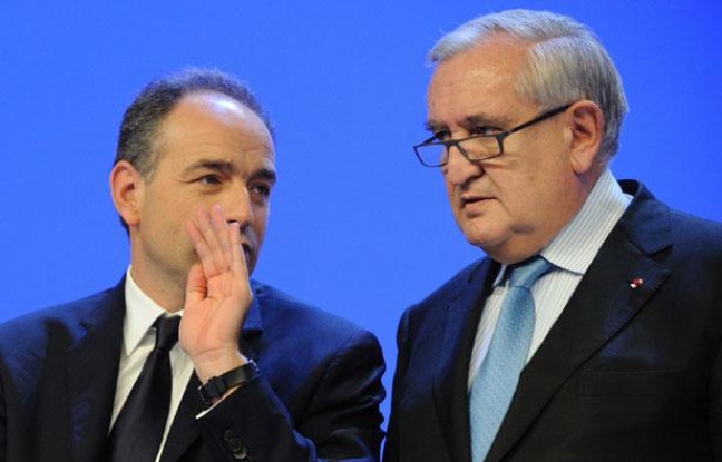 Jean-François Copé et Jean-Pierre Raffarin le 28 janvier à Paris. Jean-François Copé et Jean-Pierre Raffarin le 28 janvier à Paris.
