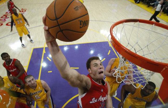 Le joueur des Los Angeles Clippers Blake Griffin, en décembre 2011. Le joueur des Los Angeles Clippers Blake Griffin, en décembre 2011.