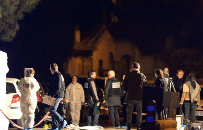 La police sur le lieu où un homme a été tué par des tirs de kalachnikov, le 8 février 2016 à Marseille La police sur le lieu où un homme a été tué par des tirs de kalachnikov, le 8 février 2016 à Marseille