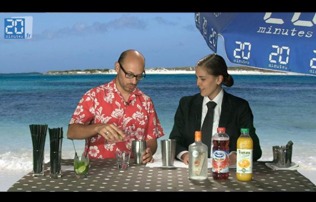 Capture d'écran d'un tutoriel vidéo pour apprendre à réaliser ses cocktails. Capture d'écran d'un tutoriel vidéo pour apprendre à réaliser ses cocktails.