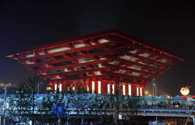 Le pavillon chinois lors de la dernière exposition universelle, en 2010 à Shanghai. Le pavillon chinois lors de la dernière exposition universelle, en 2010 à Shanghai.
