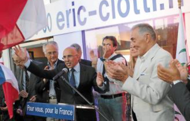 Eric Ciotti a annoncé dès 21 h sa victoire dans la 1re circonscription. Eric Ciotti a annoncé dès 21 h sa victoire dans la 1re circonscription.