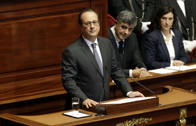François Hollande devant le Congrès, à Versailles, le 16 novembre. François Hollande devant le Congrès, à Versailles, le 16 novembre.