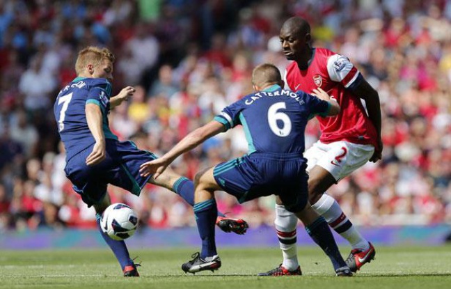 Abou Diaby face à Sunderland, le 8 août 2012 Abou Diaby face à Sunderland, le 8 août 2012