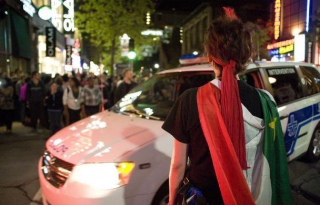 Des affrontements ont opposé vendredi soir dans les rues du centre-ville de Montréal de petits groupes de manifestants radicaux aux forces de l'ordre, autour des festivités du Grand Prix de formule 1 du Canada. Des affrontements ont opposé vendredi soir dans les rues du centre-ville de Montréal de petits groupes de manifestants radicaux aux forces de l'ordre, autour des festivités du Grand Prix de formule 1 du Canada.