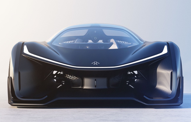 Le prototype FFZero1 du constructeur californien Faraday Future. Le prototype FFZero1 du constructeur californien Faraday Future.