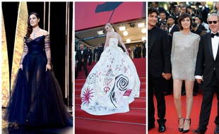 Monica Belluci, Elle Fanning et Charlotte Gainsbourg à Cannes le 17 mai 2017.