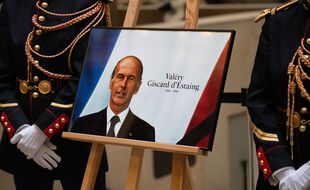 Lors de l'hommage de la France à Valéry Giscard d'Estaing, à Paris le 9 décembre 2020.