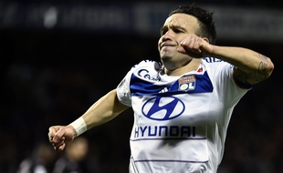 Le milieu de terrain de l'OL Mathieu Valbuena, le 23 octobre 2015 contre Toulouse.
