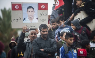 Des manifestations ont eu lieu à Sidi Bouzid, le 17 décembre, dix ans après la mort de Mohamed Bouazizi.