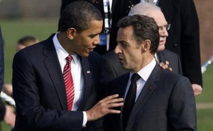 Barack Obama et Nicolas Sarkozy le 4 avril 2009