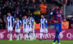 Neymar lors du match entre le Barça et Leganes le 19 février 2017.