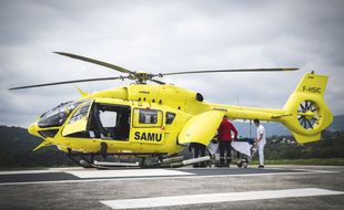 Un transfert de malade en hélicoptère