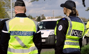 Un contrôle routier en avril 2014 à coté de Lille.