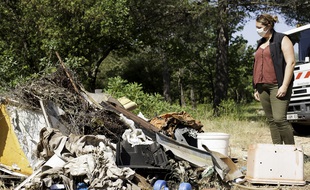 Dépôts sauvages collectés à Signes, dans le Var.
