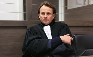 Strasbourg le 12 janvier 2014. - Michael Wacquez, l'avocat de la défense.