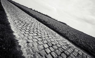 Les pavés de Paris-Roubaix.