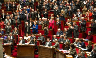 L'assemblée nationale. Paris, FRANCE - 02/12/2014./CHAMUSSY_lcham022/Credit:CHAMUSSY/SIPA/1412021647