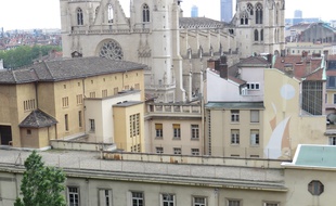 Lyon, le 04 Mai 2014 Differentes vues du quartier du Vieux-Lyon qui a ete menace de destruction et qui a ete sauve il y a 50 ans, le 12 mai 1964 par l'association Renaissance du Vieux-Lyon.
