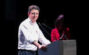 Benjamin Griveaux en meeting à Paris le 27 janvier 2020.