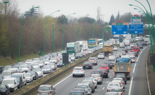 Bouchons et pollution sur le périphérique toulousain. Illustration.