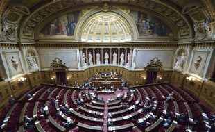 Vue de l'hémicycle du Sénat, en octobre 2012.