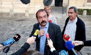 Philippe Martinez (CGT) après sa rencontre avec la ministre du Travail Myriam El Khomri, le 17 juin 2016.