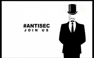 Un tract de l'opération #AntiSec, menée par les hackers de LulzSec et Anonymous.