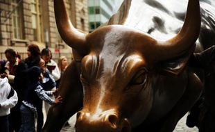 Le taureau de Wall Street, symbole de la Bourse de New York