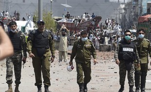 Des policiers au Pakistan, illustration