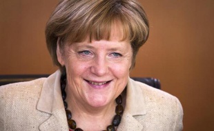 La chancelière allemande Angela Merkel lors d'une réunion ministérielle à Berlin le 24 septembre 2014