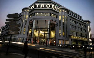 Le garage Citroën de Lyon, le 21 janvier 2016