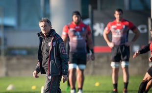 Le manager général du Stade Toulousain Guy Novès avant le match de Coupe d'Europe contre Glasgow, le 7 décembre 2014 à Toulouse.