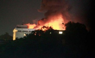 L'hôtel Intercontinental de Kaboul, pris d'assaut par des talibans dans la nuit du 28 au 29 juin 2011.