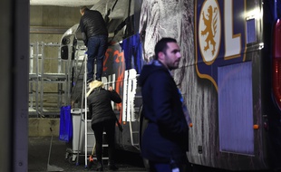 Le bus lyonnais a été caillassé avant l'olympico, le 10 novembre 2019.