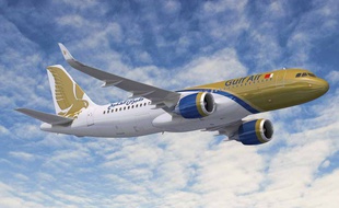 Un A320neo de la Gulf Air.