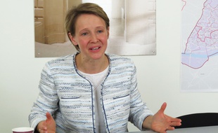Laurence Garnier, chef de file de l'opposition à la mairie de Nantes.