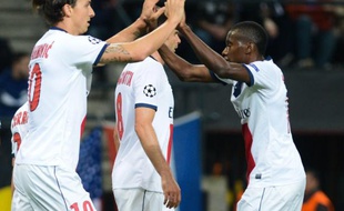 Les joueurs du PSG en Ligue des champions.