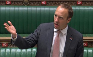 Le ministre de la Santé britannique, Matt Hancock.