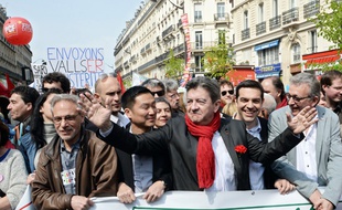 Jean-Luc Mélenchon à Paris le 12 avril 2014.