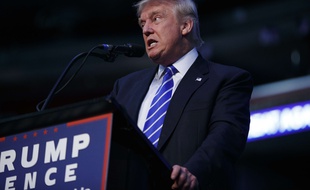 Donald Trump en meeting en Floride le 10 août 2016.
