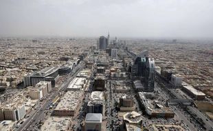 Une vue aérienne de Riyad, en Arabie Saoudite.