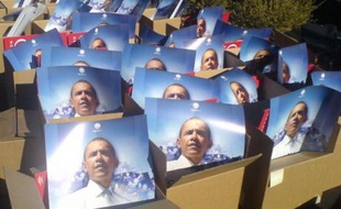 Des posters d'Obama, dans le Nevada