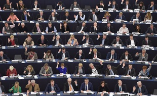 Le Parlement européen, le 14 mars 2018.